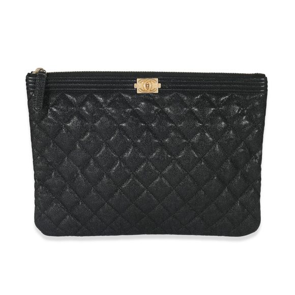 Chanel Black Caviar Boy OCase - Picture 1 of 7